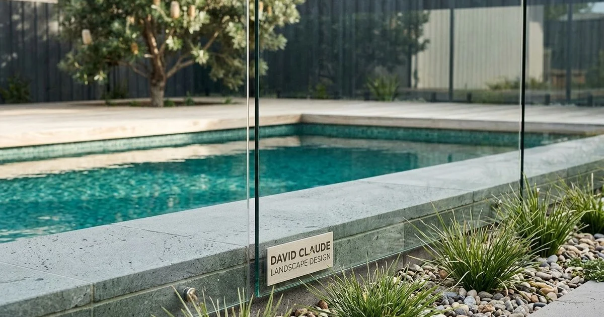 AS1926.1-compliant pool fence with frameless glass